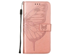 Funda Abatible Para Oppo Find X2 Lite, Funda De Cuero Premium Con Relieve Magnético - Oro Rosa