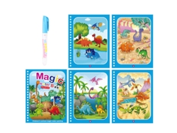 (dinosaurio) Juguete Educativo Para Niños, Libro Mágico De Pintura Al Agua Con Bolígrafo, Juguete Para Bebé