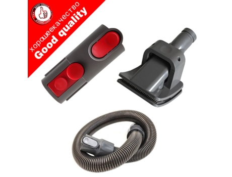 Manguera de extensión de repuesto para perros y mascotas, adaptador de cepillo para Dyson Vacuum DC31 DC34 DC35 DC44 DC58 DC59 V6 V7 V8, 3 uds.