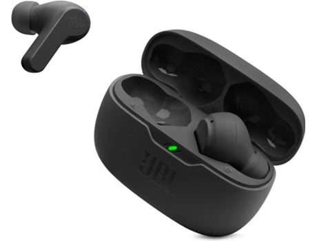 Auriculares Bluetooth True Wireless JBL Wave Beam (In Ear - Micrófono - Negro)