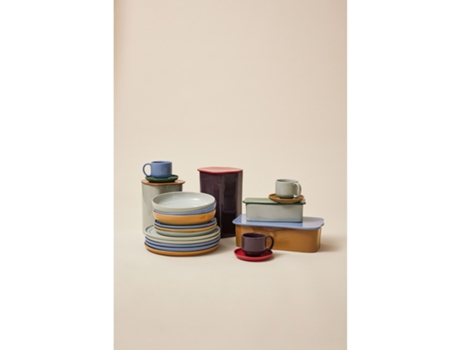 Juego de 2 tazas/platillo HUBSCH INTERIOR Amare