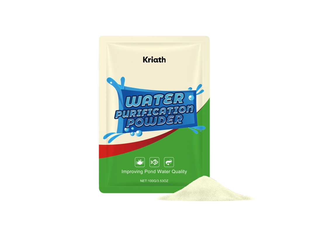 Polvo para mantener la calidad del agua en sistemas impermeables.