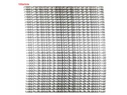 100pcs Alambre De Enlace De Doble Bucle 9.5mm 34 Dientes 3:1 A4 Negro Hierro Para Calendarios