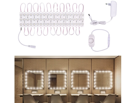 Juego de luces LED para espejo de maquillaje
