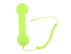 Receptor Telefónico Con Cable De Estilo Retro Y Cable Antirradiación De 3,5 Mm Para Smartphone Y Pc - Verde
