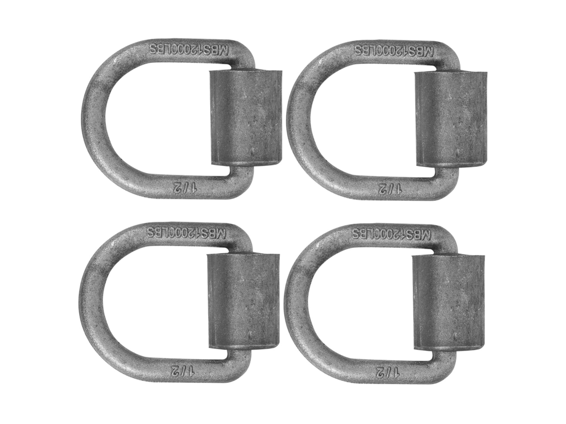 Juego De 4 Anillos De Sujeción Soldables Para Remolques, Camiones Y Aplicaciones Agrícolas.