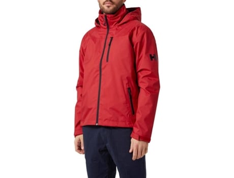 Chaqueta HELLY HANSEN Crew Midlayer Hooded Poliester Hombre (XL - Rojo)