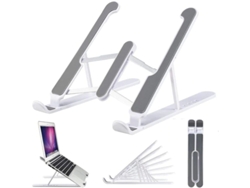 (blanco) Soporte Ajustable Para Portátil, Soporte De Escritorio, Elevador De Escritorio De Plástico Abs.