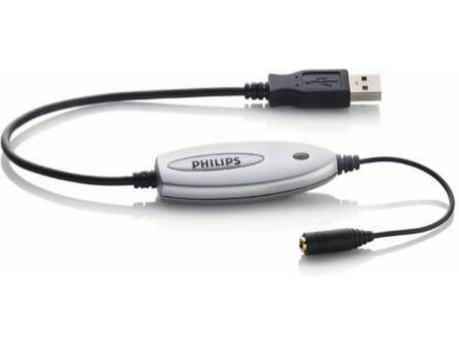 Cable USB PHILIPS (Jack 3.5mm - USB - 5 m - Negro)