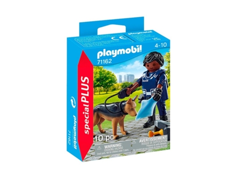 Muñeco PLAYMOBIL Special Plus Policia Con Perro (Edad Mínma Recomendada: 4 años)