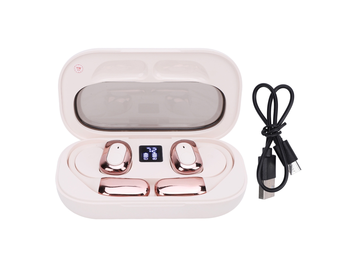 Fones De Ouvido Tradutor 144 Idiomas Bluetooth 5.4 Sem Fio Clip On Com App Música E Chamadas Branco