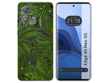Funda Diseño Jungla para Motorola Edge 40 Neo 5G TUMUNDOSMARTPHONE Silicona Multicolor