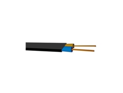 Rollo 100m Manguera Plana (2x1.0mm) Negro