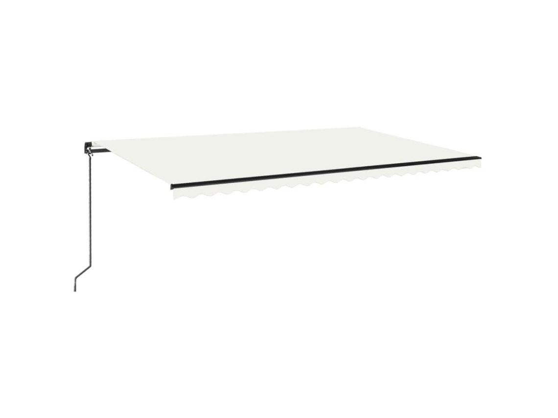 Maison Exclusive - Toldo Retráctil Manual Crema 500x350 Cm