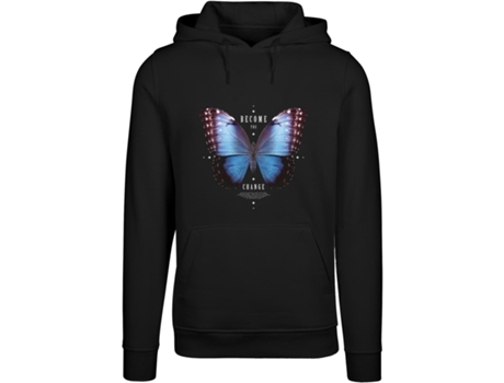 Sudadera con capucha MISTER TEE Become The Change Butterfly