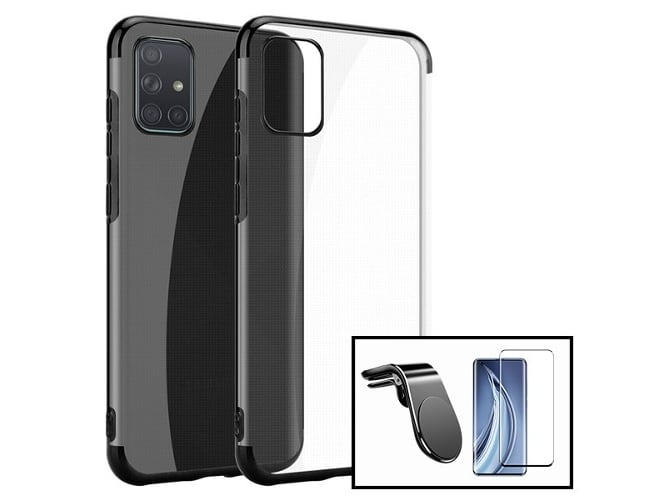 Kit Funda, Protector 5D y Soporte Magnético Coche Samsung Galaxy S20 Ultra 5G SlimArmor Negro