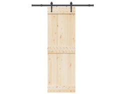 Kit de herrajes para puerta corredera de 152,5 cm en acero negro DKD HOME DECOR