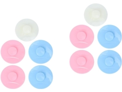 Juego de 10 tapas de silicona para desagüe de fregadero, antiolores, para cocina y baño, colores surtidos. Slowmoose