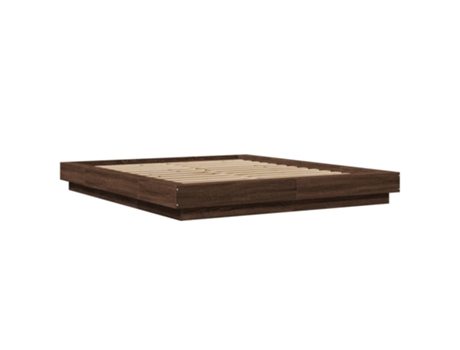 VIDAXL Cama Madera de Roble Madera Marrón (212x1705x23cm)