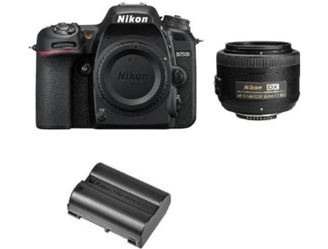 Kit Cámara Réflex NIKON D7500 + AF-S 35MM F1.8G DX + Bateria EN-EL15A