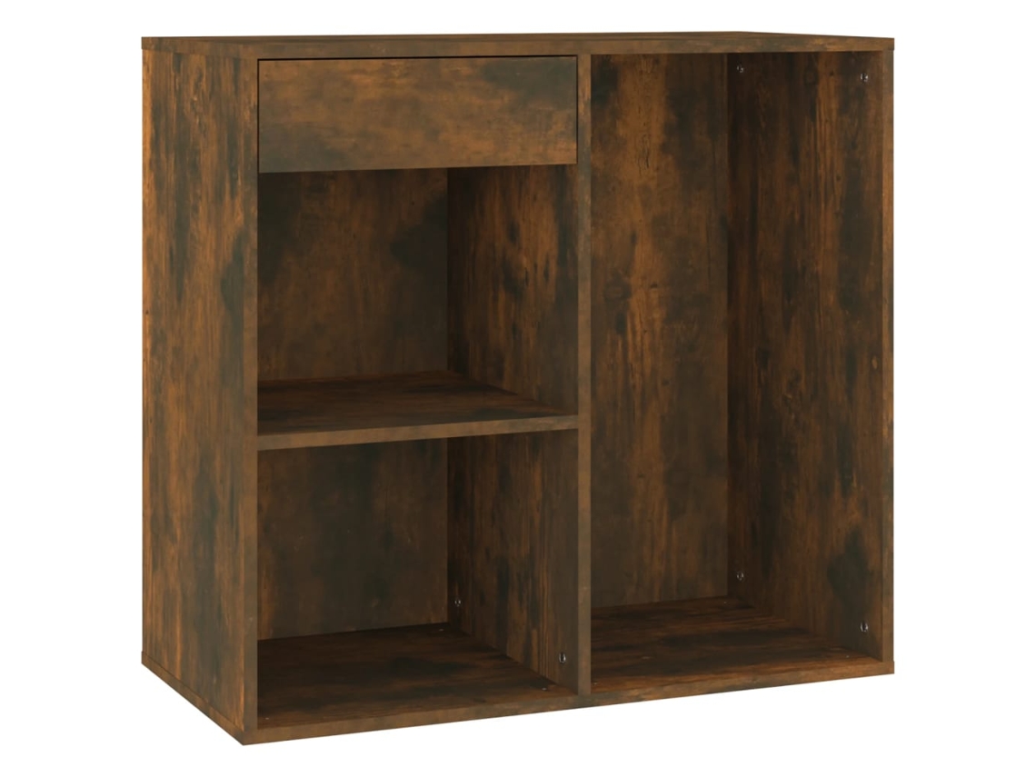 Maison Exclusive - Armario De Maquillaje Madera Color Roble Ahumado 80x40x75 Cm
