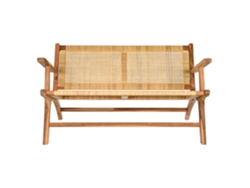 Banco Teca Ratán Marron 120x76x68cm