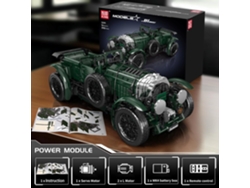 Juego De Bloques De Construcción De Coche Deportivo Motorizado De Estilo Retro (3918 Piezas) - Modelo De Control Remoto Eléctrico
