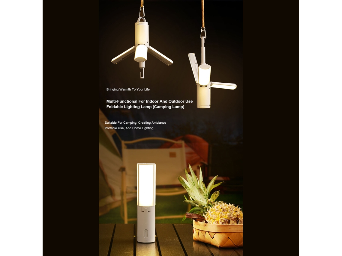 Lámpara De Camping Plegable Multifuncional Para Uso En Exteriores, Linterna Colgante Portátil, Iluminación Para Tiendas De Campaña Y Dormitorios De Estudiantes.