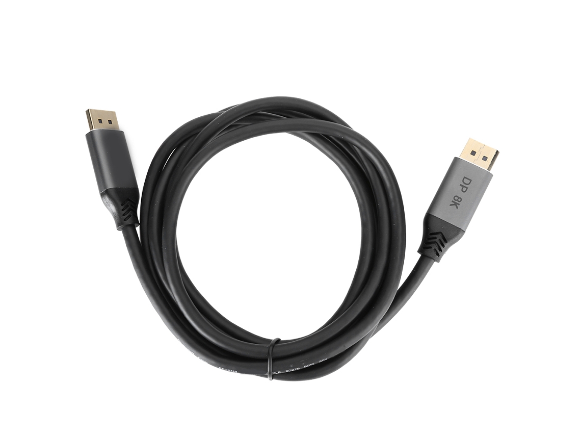 Cable Dp A Dp Macho-macho 1.4 8k60hz 4k144hz 32.4gbps 2m Compatibilidad Universal