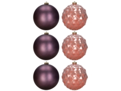 Bolas irrompibles para el árbol de Navidad, 6 unidades. Adornos navideños, 15 cm