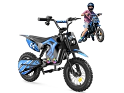 Motocicleta Eléctrica Infantil Iscooter A14 14", Motor 500W, Autonomía 22Km, Doble Freno, Suspensión, Carga 80kg