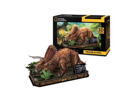 Puzzle VAN DER MEULEN Triceratops Puzle 3D 44 pieza(s) Animales