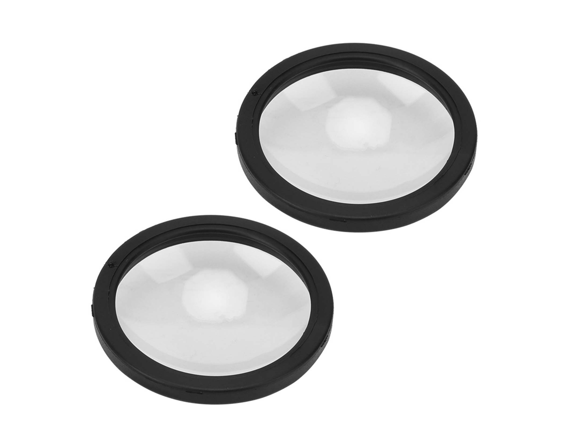 2pcs Funda Protectora De Lente Acrílica Impermeable A Polvo Y Aceite Para Cámaras Deportivas Gopro Max