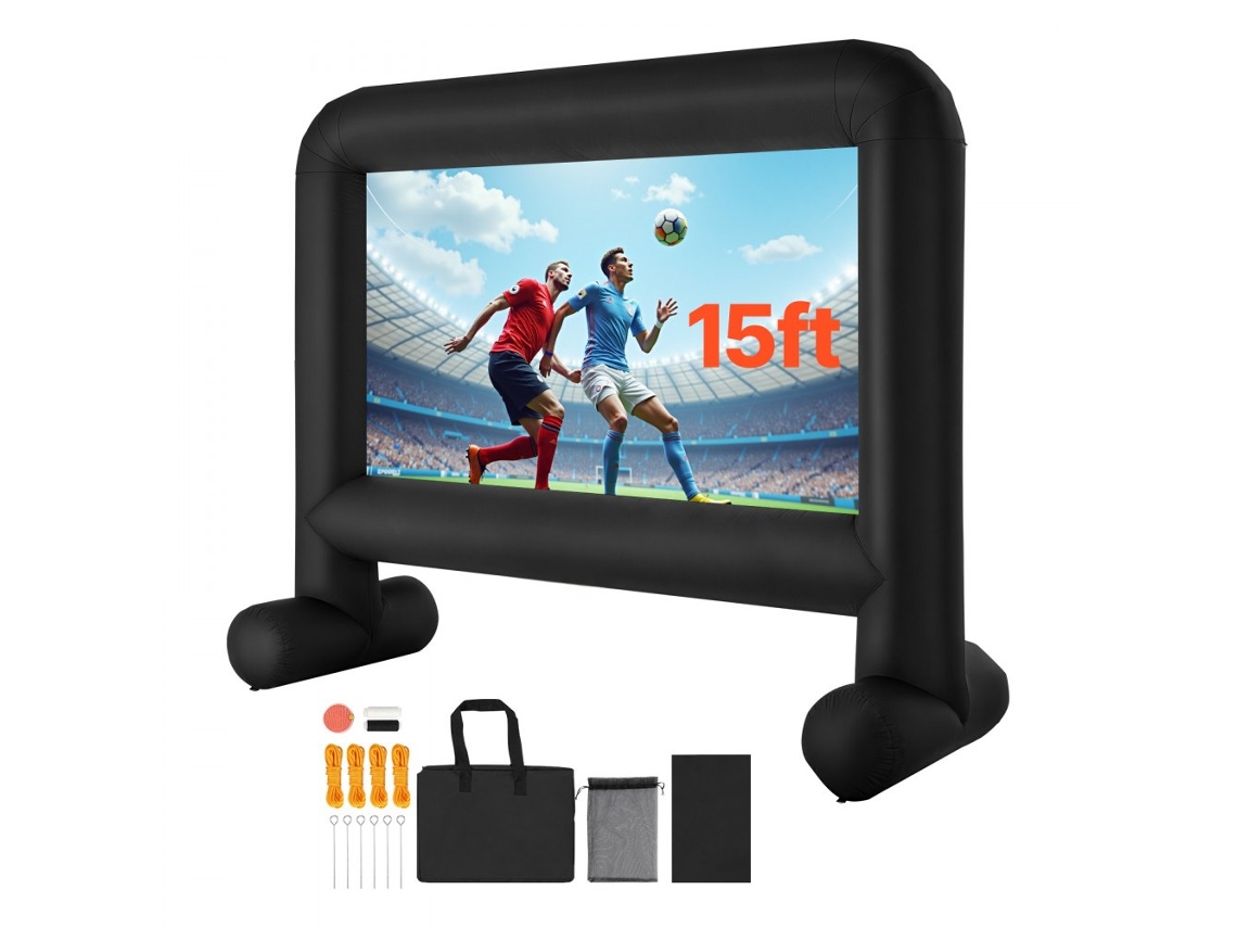 Pantalla de Proyección Inflable 354x130x290cm, Alta Calidad y Fácil Montaje Tekmaquinas