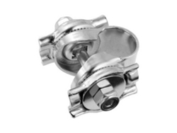 Abraçadeira Selim Double Rail Prateadobrooks England