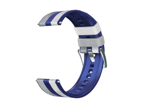 Correa de Silicona 22mm para Huawei Watch GT3/Huami Amazfit GTR3 Three Color Design - gris/azul/blanco