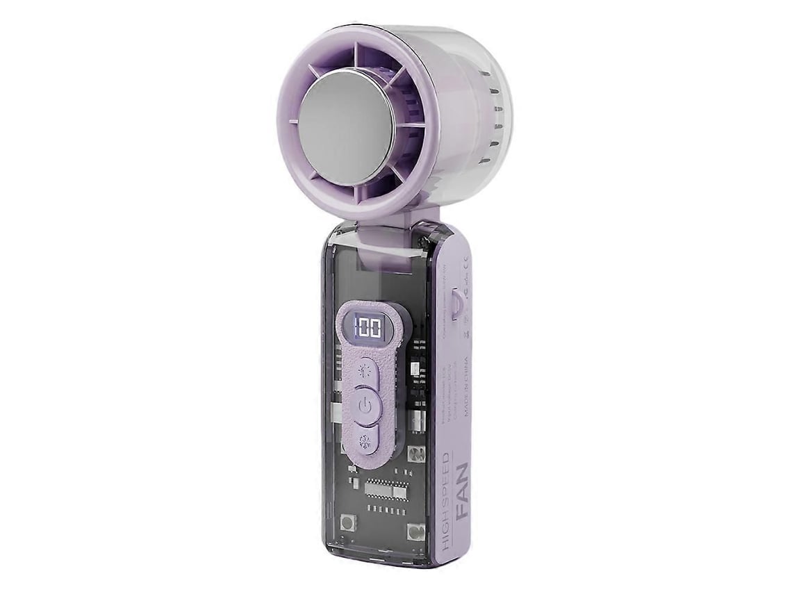 Ventilador Portátil De Alta Velocidade Para Refrigeração De Semicondutores, Ventilador Turbo Recarregável De Mão Para Uso Externo.