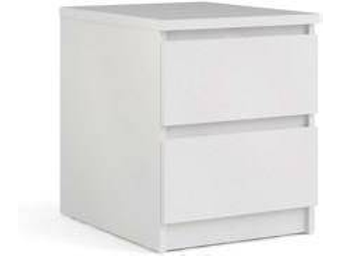 Mesa de Noche DMORA Blanco (Aglomerado de Melamina - 40.4x49.5x50 cm)