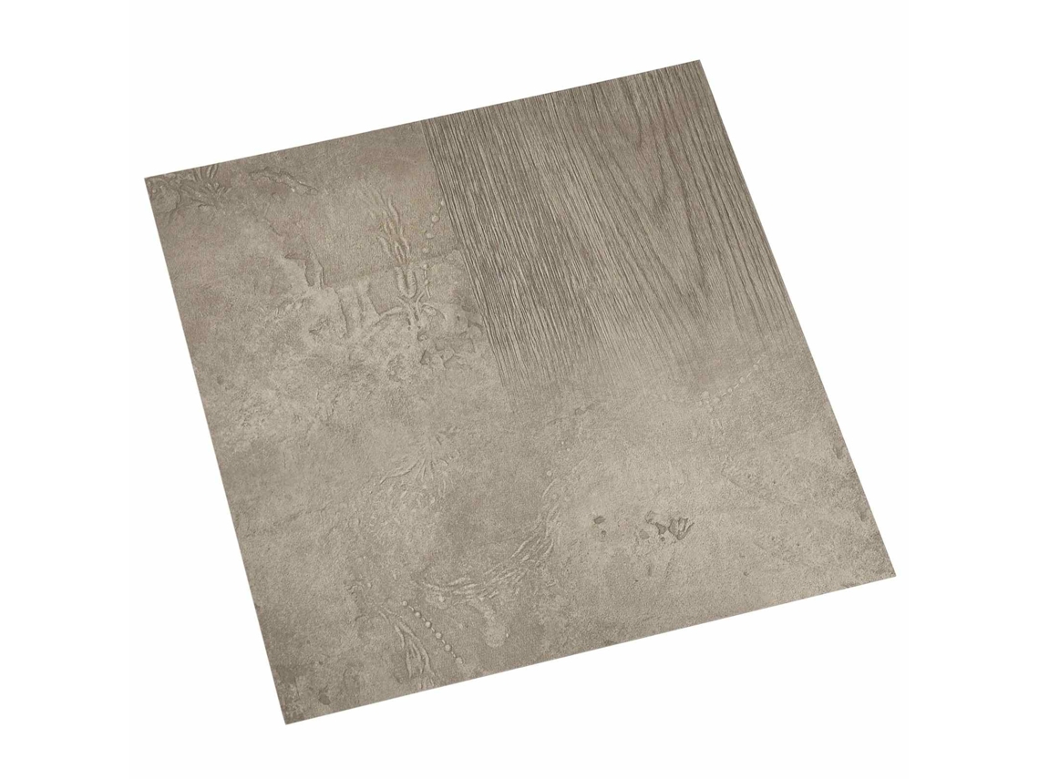 Maison Exclusive - Tableros De Suelo 5,11 M² 55 Pcs Pvc Marrón Oscuro Y Gris