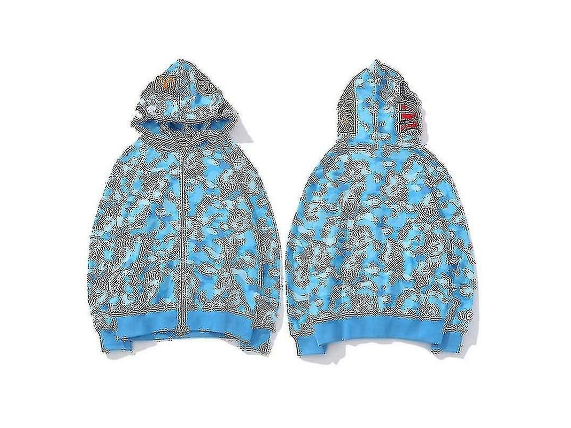 2026-sudadera Con Capucha Camuflaje Para Hombre Niño Chaqueta Suelta Cremallera Poliéster Estilo Casual