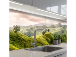 Salpicaderos De Cocina Paisaje - Colinas - Verde 200x60 Cm