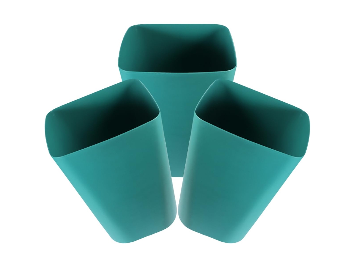 Cubos De Basura Pequeños Y Grandes De 3 Piezas Para Oficinas Y Hoteles.