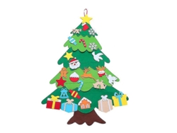 Adorno navideño de fieltro estereoscópico para árbol de Navidad. Hengjian