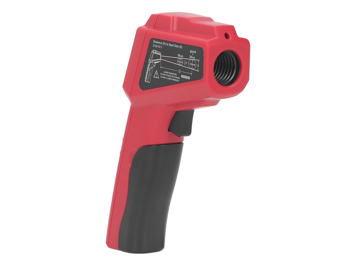 Termómetro Infrarrojo Digital Sin Contacto Con Indicador Luminoso Lcd Iluminado Para Motores Y Refrigeradores.