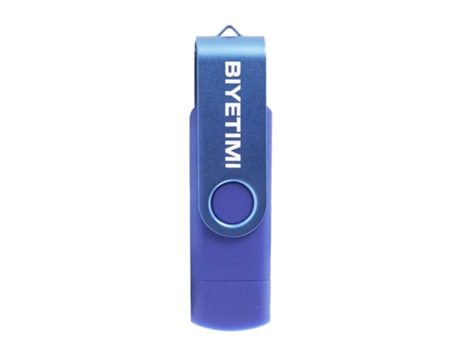 Pen USB SLOWMOOSE Alta Velocidad Personalizable Disco U para Smartphone (Azul - 128GB)