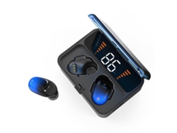 YEMAESRE Tws Auriculares Water Touch Pantalla Digital Bluetooth Tela Azul