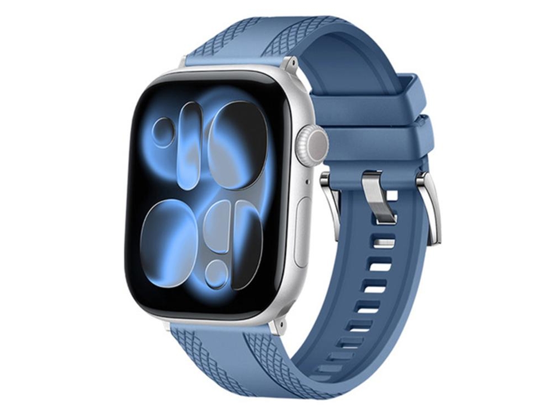 Correa para Apple Watch de 42/41/40/38 mm - Caucho de fluorocarbono con textura de diamante en ambos lados
