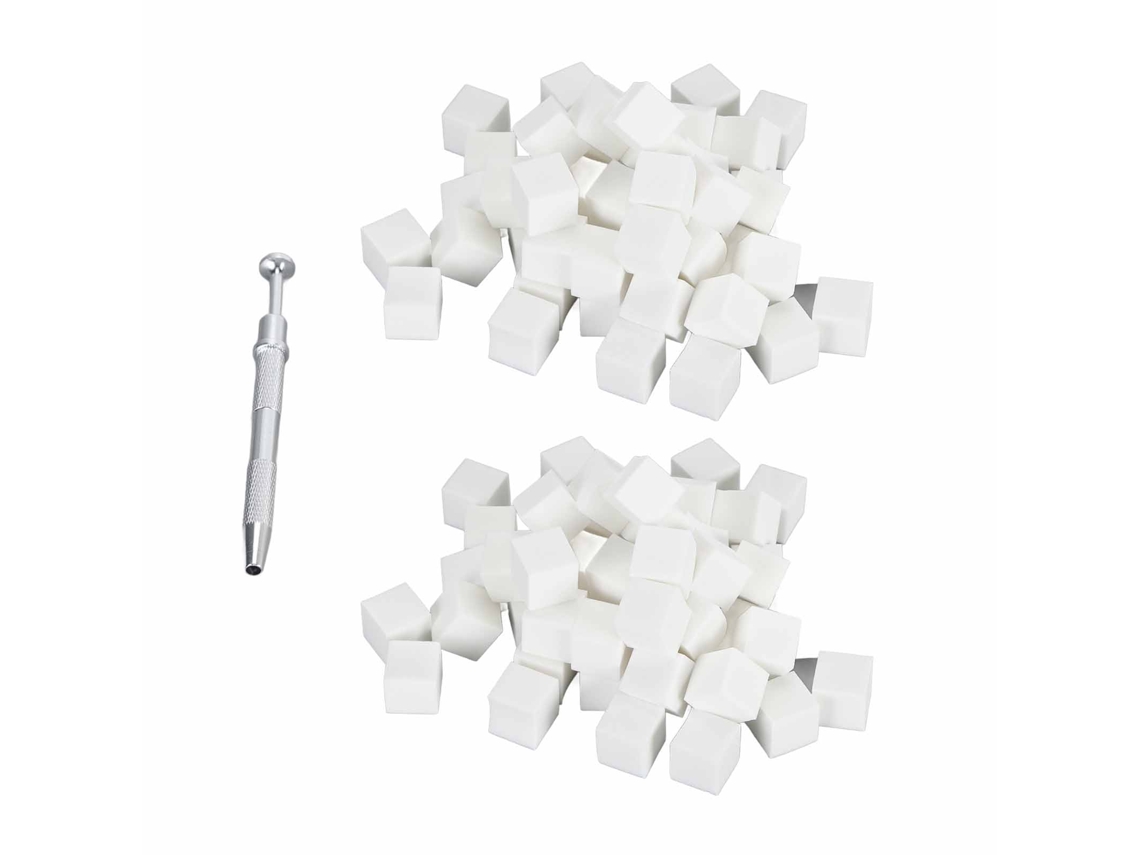 Pinzas y esponja para uñas Rebe-kit Herramienta multifuncional de recolección de 4 garras y esponja para decoración de uñas