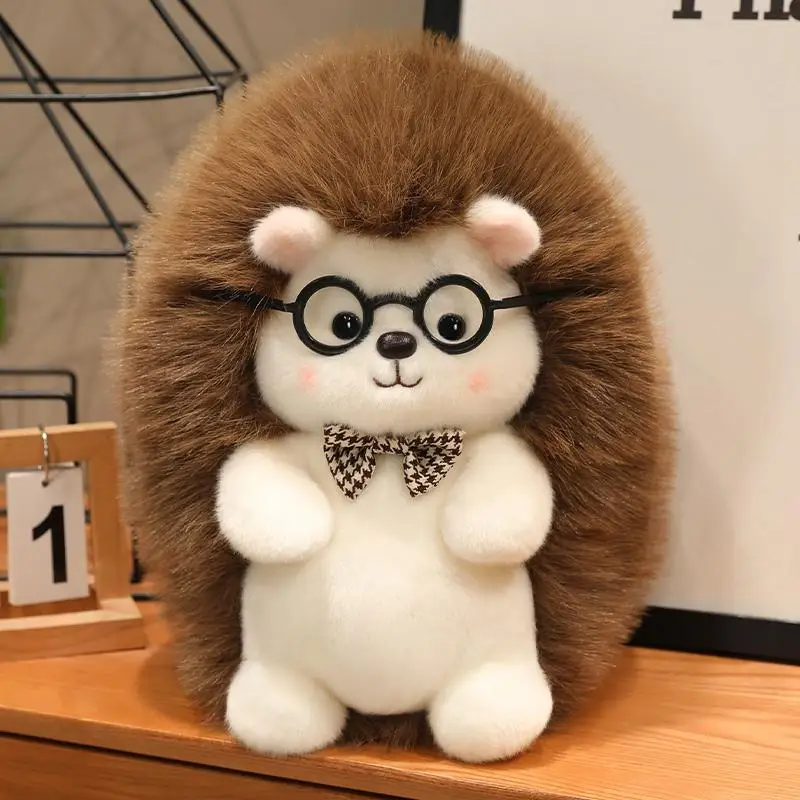 (pajarita De 23 Cm) Peluche De Erizo Súper Lindo, Adorable Muñeco De Erizo
