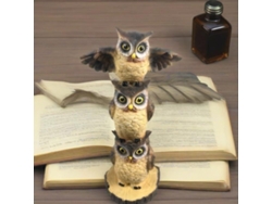 Figura de búho hecha a mano para decoración del hogar, pasillo y sala de estar.